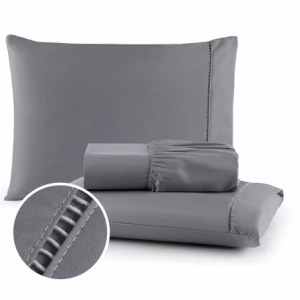 Jogo de Lençol 400 Fios Micropercal Com Fronha em Ponto Palito